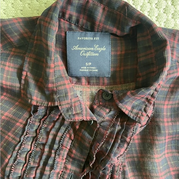 American eagle outfitters sheer button down blouse - Picture 4 of 5